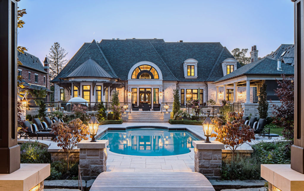Pool Area and Back of Home