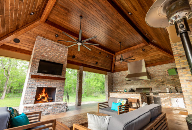 Outdoor Kitchen and Living Space